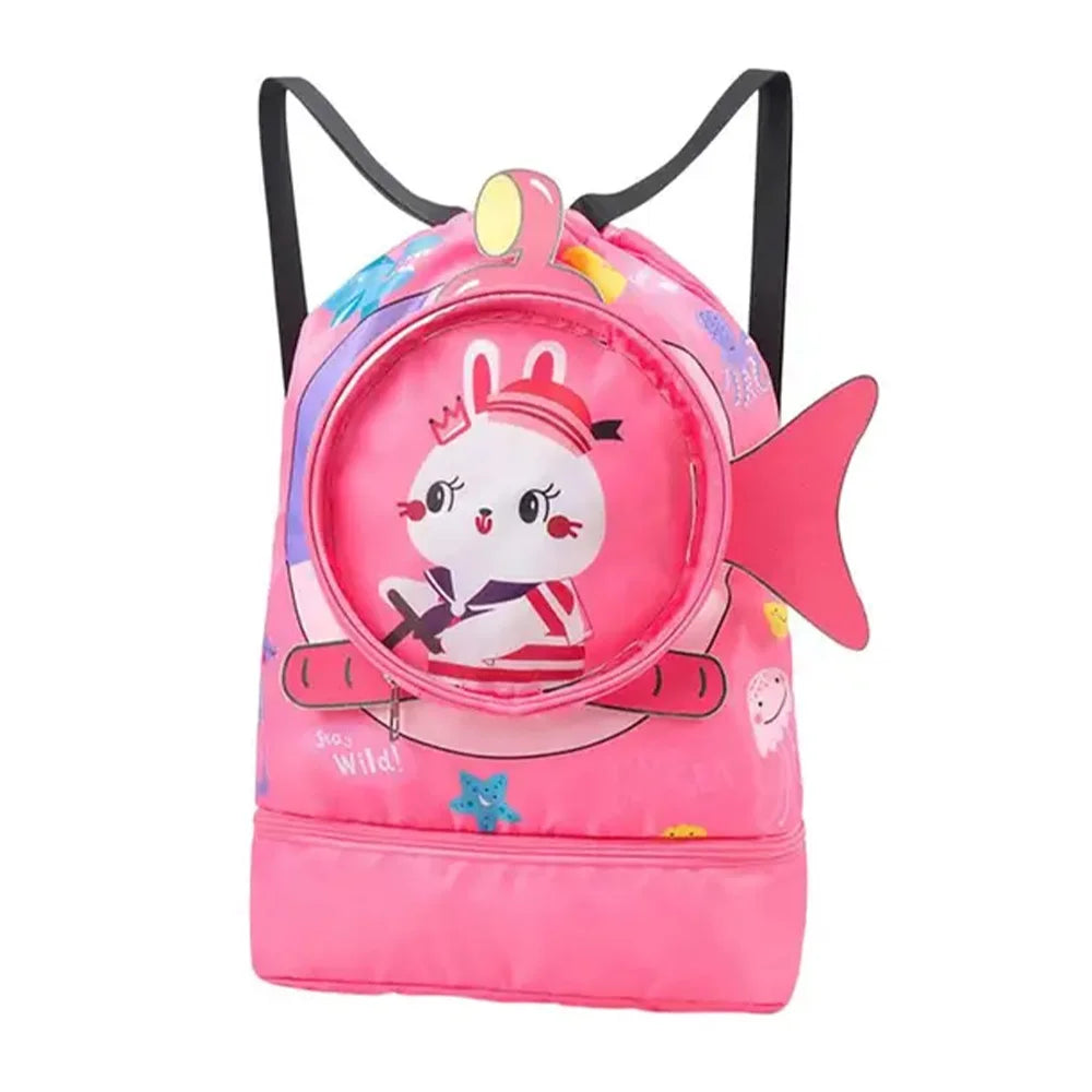 Kids’ Cartoonish Print Swimming Bag