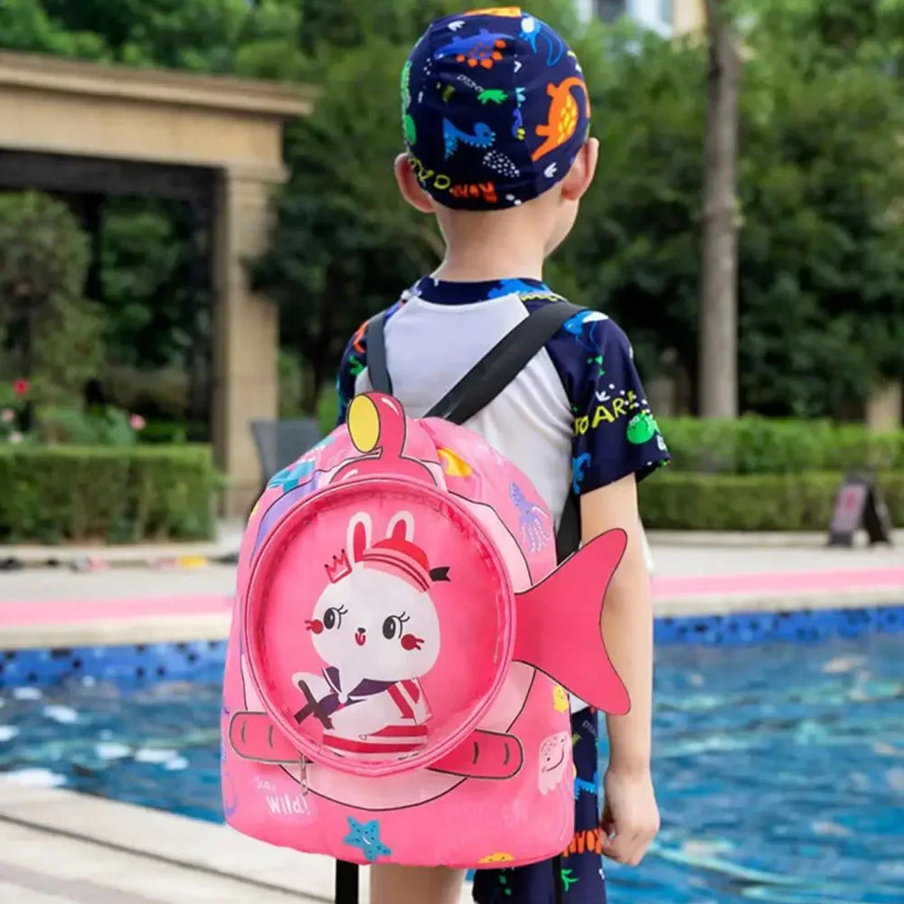 Kids’ Cartoonish Print Swimming Bag