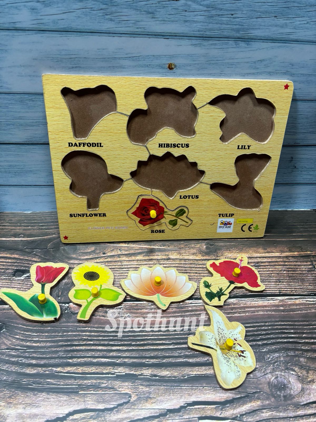 flowers puzzle board