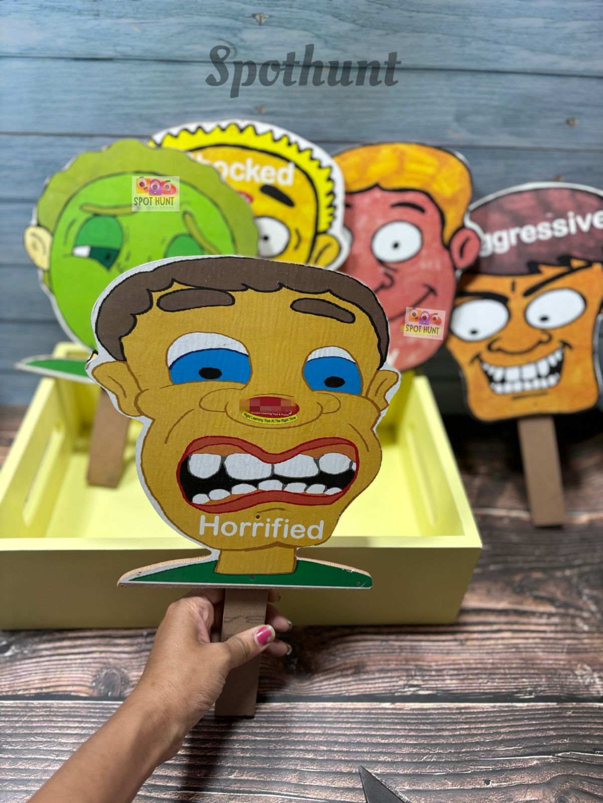 Emotion cutouts set of 5