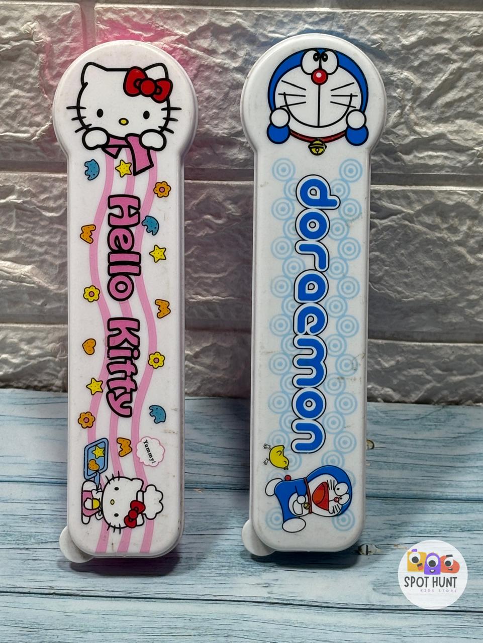 Spot Hunt Doremon and Kitty cutlery set for kids