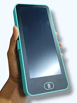 LCD Writing Tablet,Easy Writing with Eye Protection, Lock Screen, One-Key Erase, Explosion-Proof Design, Replaceable Battery, Lock Key, Large Space