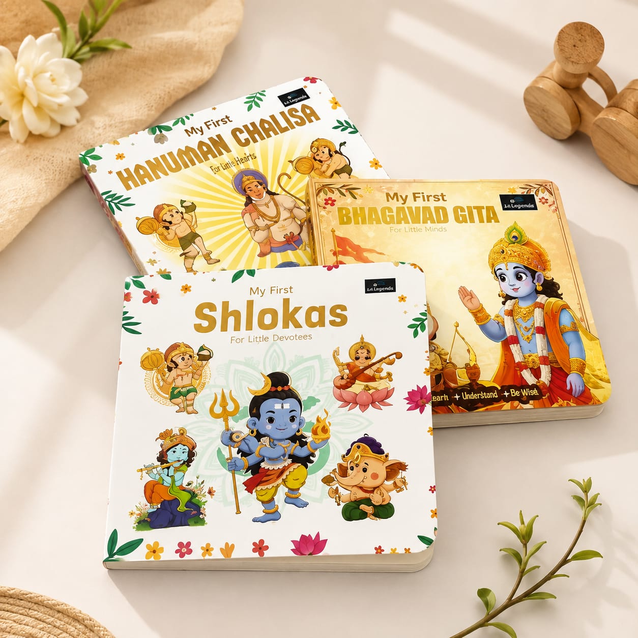 My First Hindu Spiritual Books for Kids Books | Hanuman Chalisa, Bhagavad Gita, Shlokas & Mantras