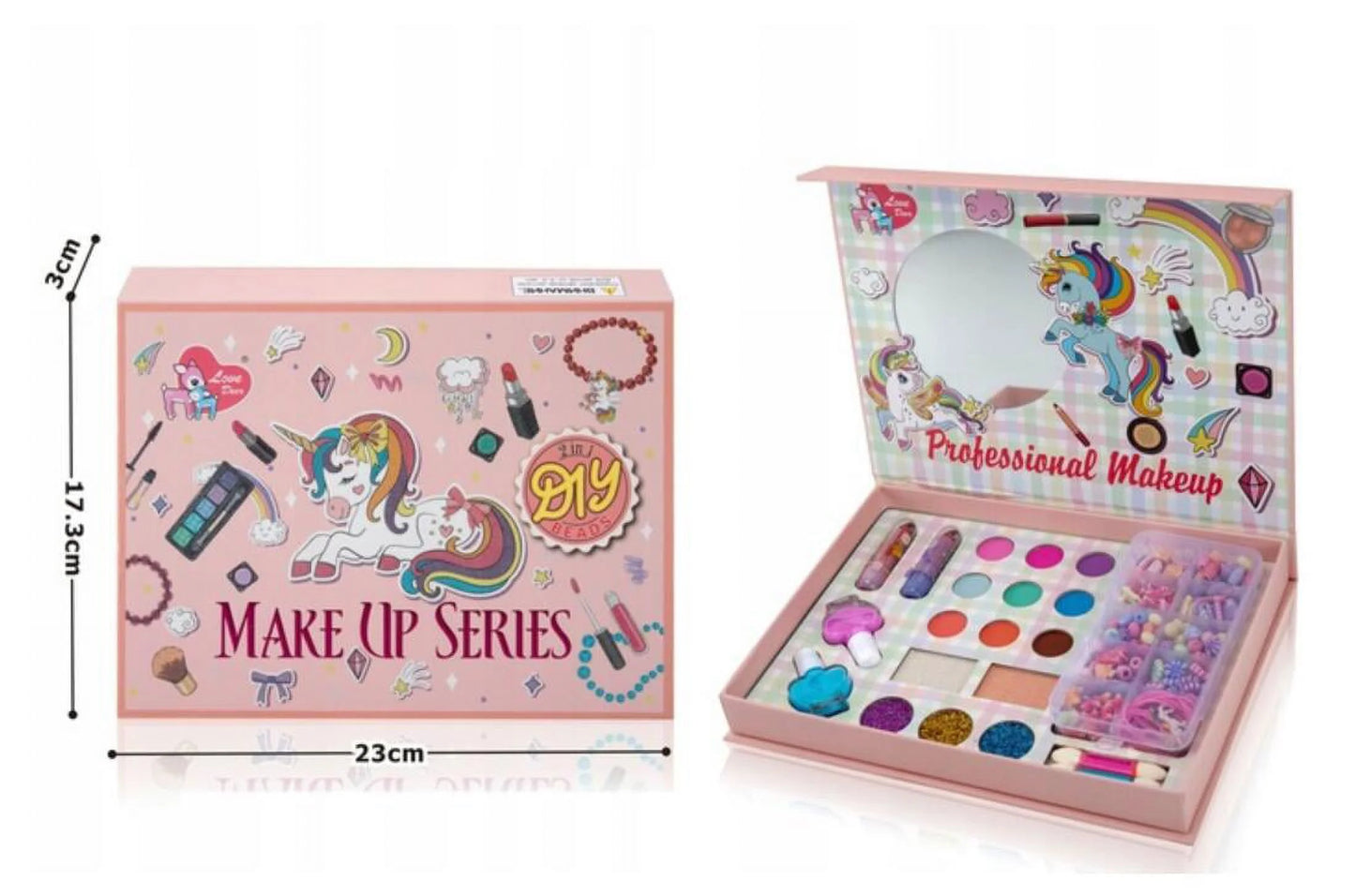 Makeup Set For Kids with Beads, Girls Gift DIY Toys 3+ Old Year