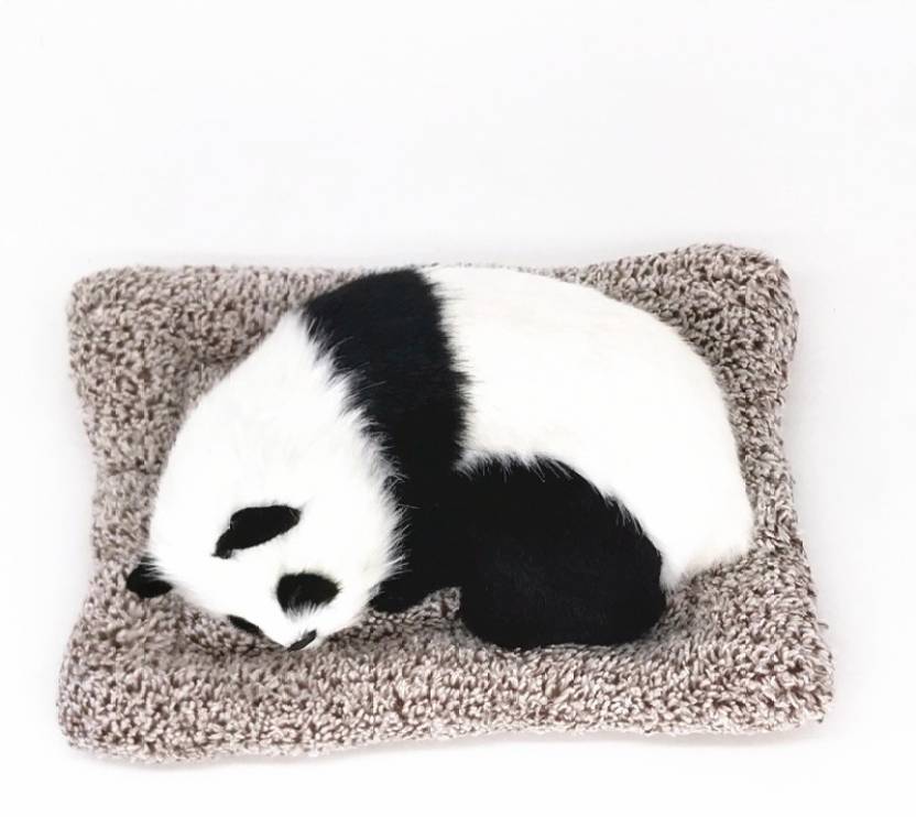 Spot Hunt Car Interior Decoration Panda Decor Car Ornament ABS Plush Panda Cool Gift Simulation Sleeping Panda Toy Auto Dashboard Car Dashboard Cover (Universal For Car Universal For Car)
