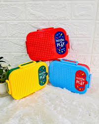Kids Stainless Steel Lunch Box with Removable Tray | 2 Compartment Lunch Box for School | Leak Resistant Tiffin Box