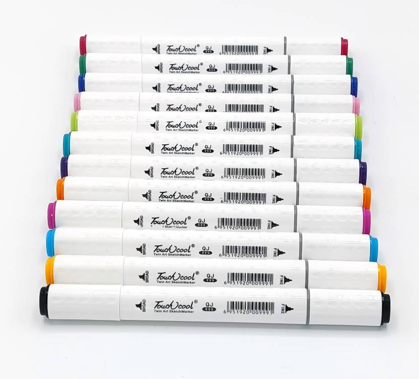 Dual Tip Marker Paint Pen Fine & Chisel Tip Pen For Ceramic Wood Glass Stone (Set of 48, Multicolor)
