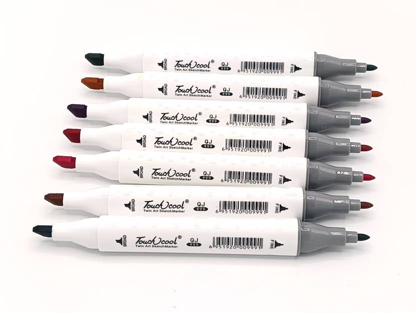 Dual Tip Marker Paint Pen Fine & Chisel Tip Pen For Ceramic Wood Glass Stone (Set of 48, Multicolor)