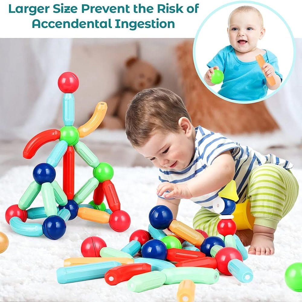 Spot Hunt Magnetic Sticks & Balls Construction Kit (36 Pcs)