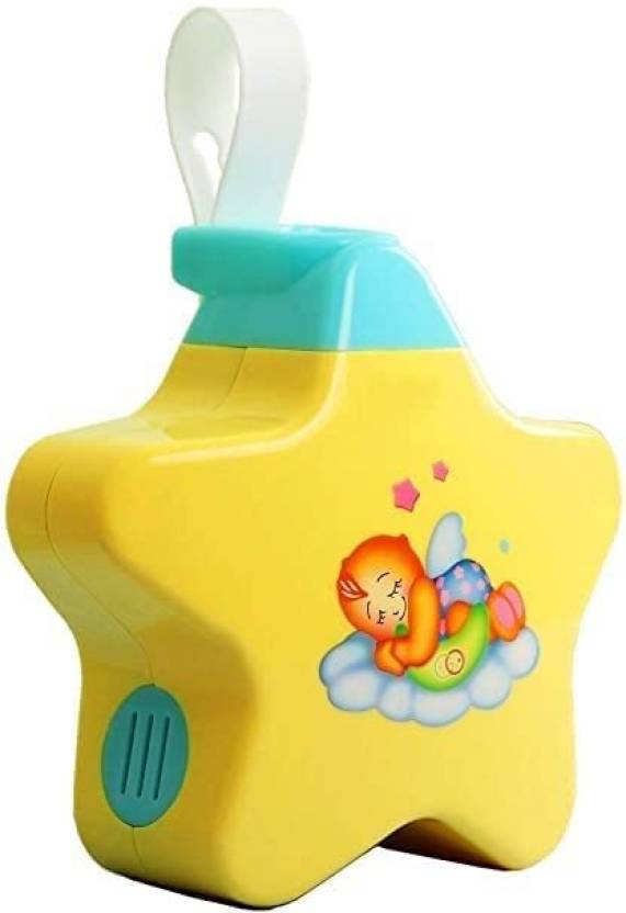 New Born Toy – Music & Star Light Show Projector for Kids | Baby Sleep Aid (Yellow)