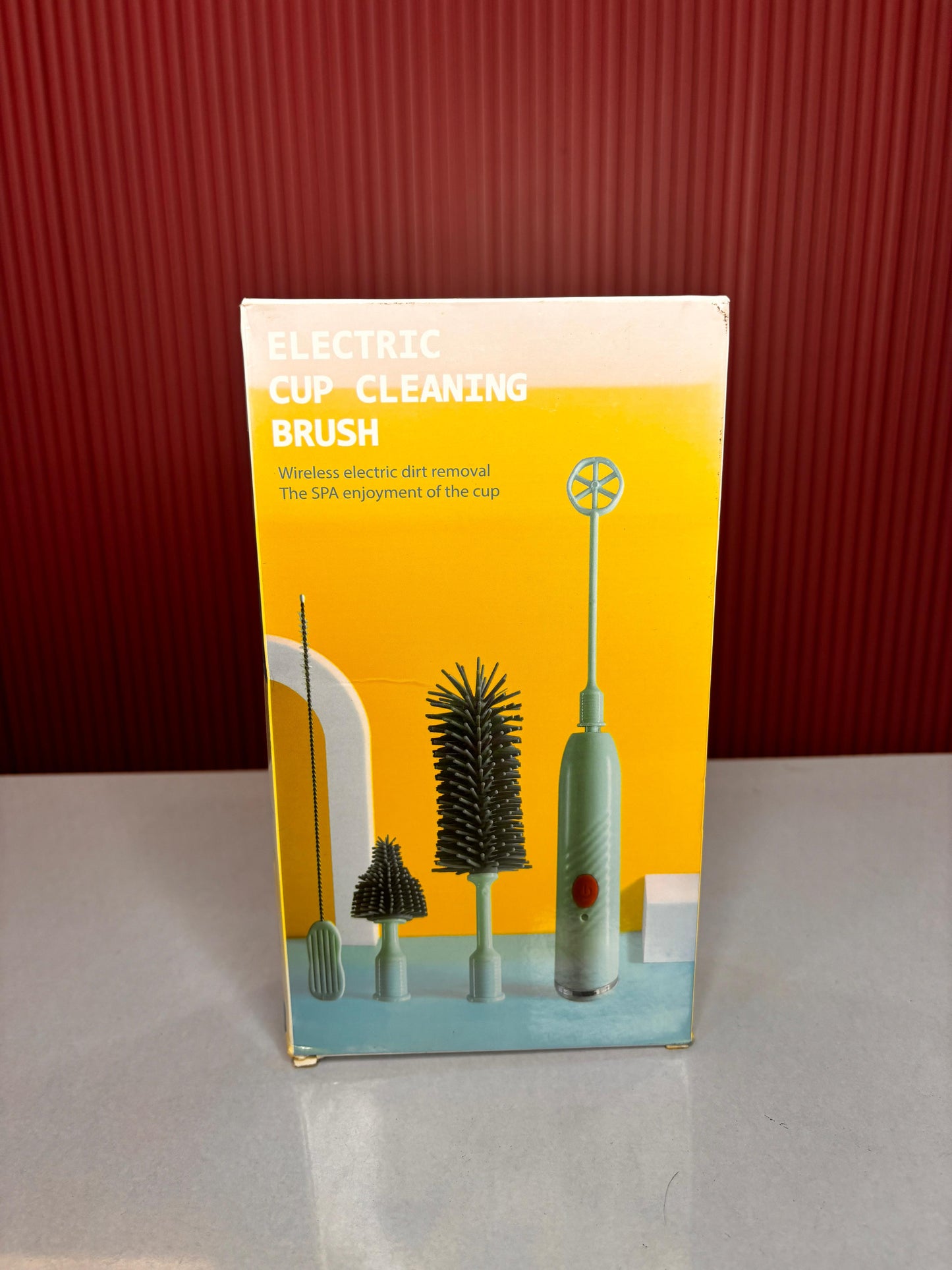 USB Rechargeable Electric Cleaning Brush Set - Cordless Spinning Cup & Glass Cleaner with Interchangeable Brush Heads