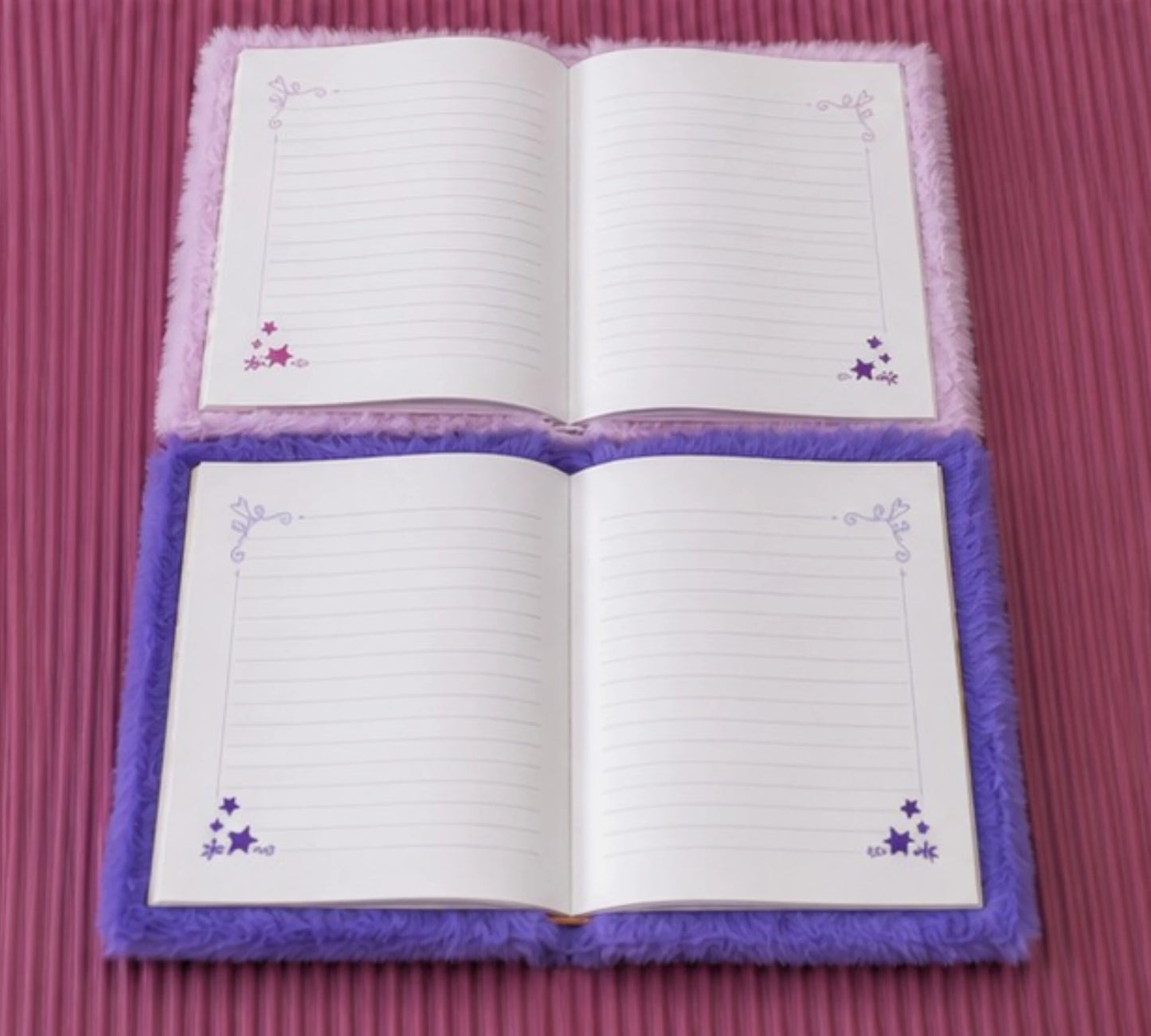 Cute Plush Fur Diary Notebook – Assorted Designs