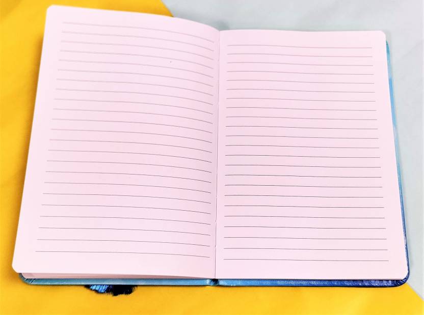 Bear Unicorn A4 Diary single 120 Pages (Light Blue)