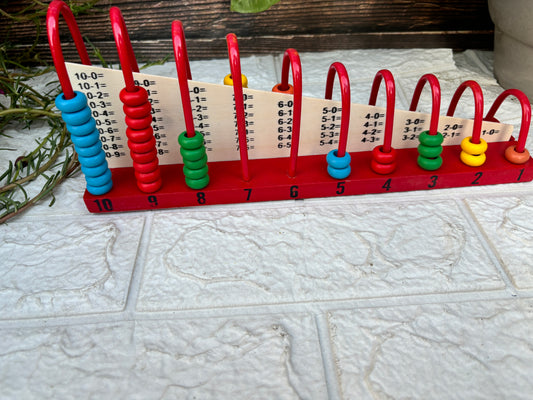 Abacus tool Colorful Wooden Math Toy for Counting, Addition & Subtraction