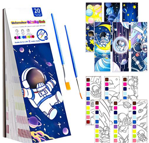 Magic Water Colour and Paint Coloring Book