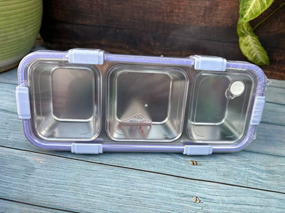 Spot Hunt 3 compartment stainless steel lunch box