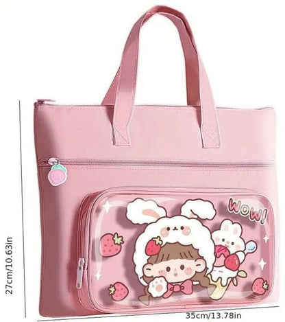 Spot Hunt Cute Handbag or laptop bag for kids and adults  Waterproof Multipurpose Bag  (Pink, 20 L)