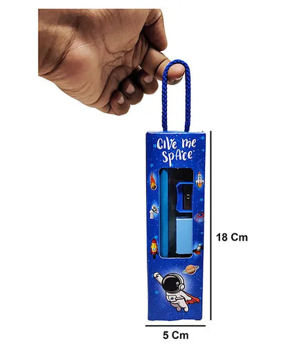 Space Stationery Giftset Kit in a Fancy Box for Kids (Pack of 6 Blue)