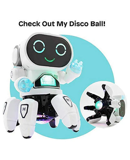 Bot Robot Pioneer Colorful Lights and Music All Direction Movement Dancing Robot Toys for Boys and Girls (Color as per stock)