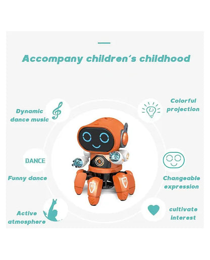 Bot Robot Pioneer Colorful Lights and Music All Direction Movement Dancing Robot Toys for Boys and Girls (Color as per stock)