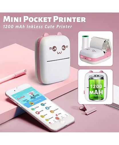 Cute Dinosaur-themed Mini Instant Print Camera For Kids