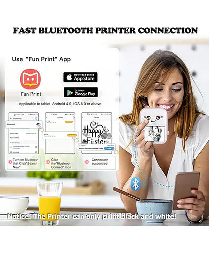 Cute Dinosaur-themed Mini Instant Print Camera For Kids