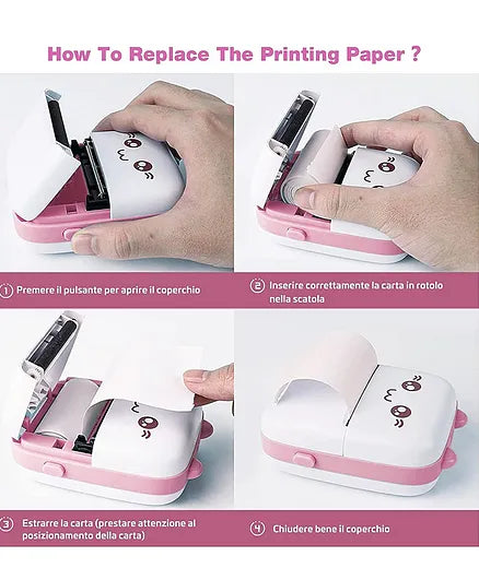 Cute Dinosaur-themed Mini Instant Print Camera For Kids