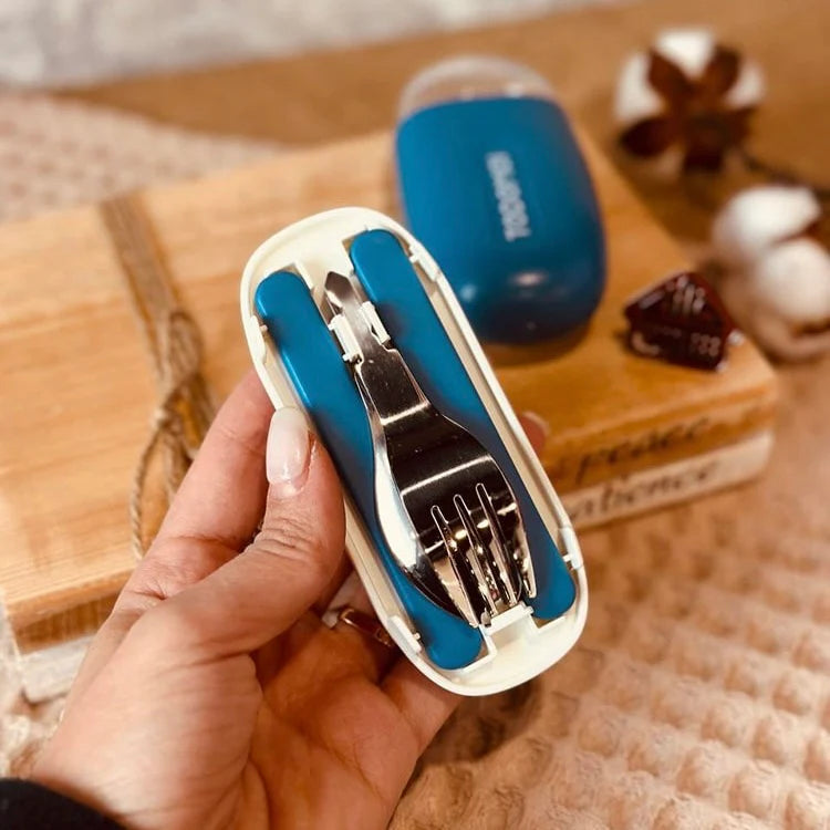Cute  Tedemei Travel Cutlery Set
