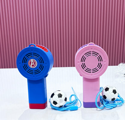 2-in-1 Mini Fan and Ball Blowing Toy