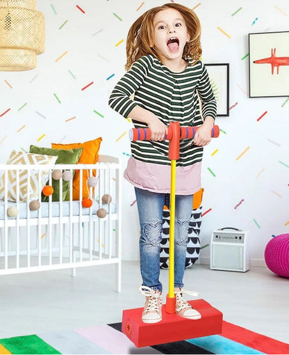 Foam Stick Jumper for Kids - Bungee Jumper for Kids Outdoor Toys, Foam Bouncing Toy for Kids, Squeaky Sounds Pogo Sticks, Great Gift for Boys and Girls