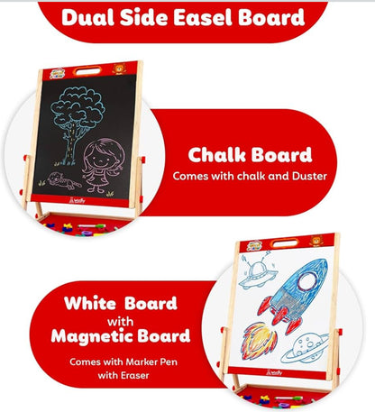 Wooden 2-in-1 Kids Easel Board