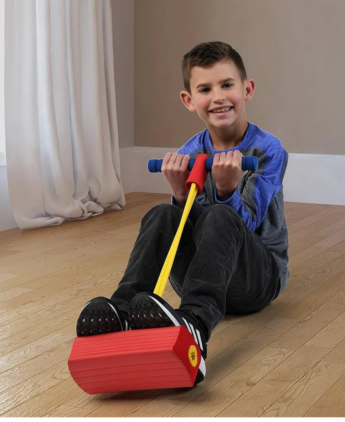 Foam Stick Jumper for Kids - Bungee Jumper for Kids Outdoor Toys, Foam Bouncing Toy for Kids, Squeaky Sounds Pogo Sticks, Great Gift for Boys and Girls