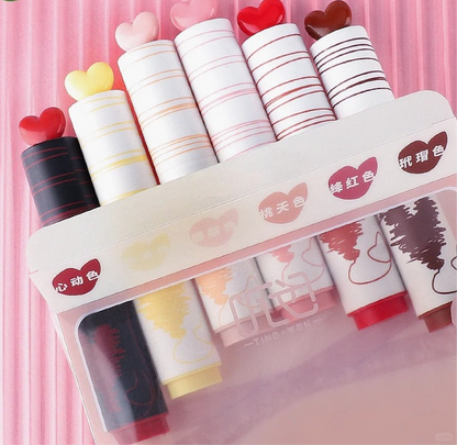 Heart Design Highlighter Pack of 6