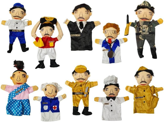 Spot hunt Set of 10 hand puppets ( professional hand puppets /animal hand puppets )