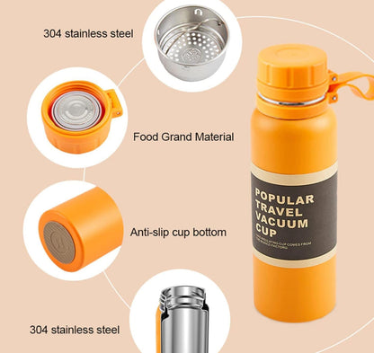 Portable Sports Water Bottle Double Wall Vacuum Cup