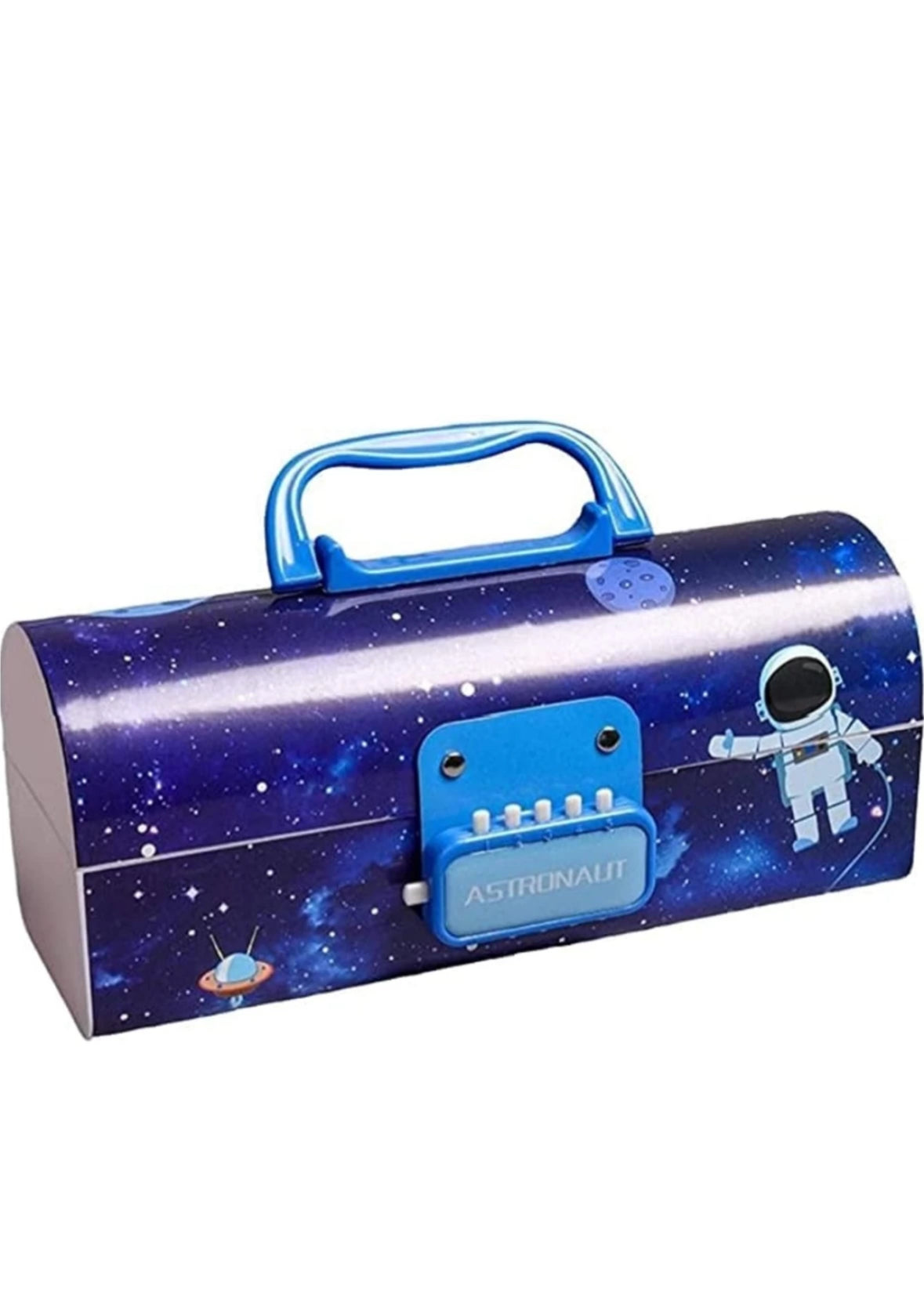 Password pencil box- Dream It Possible Universe Double Layer Stationery BOX Organizer Art Plastic Pencil Box