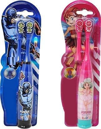 SPOT HUNT Kids Cartoon Printed Extra Soft Electric Battery Powered Toothbrush for Kids Electric Toothbrush