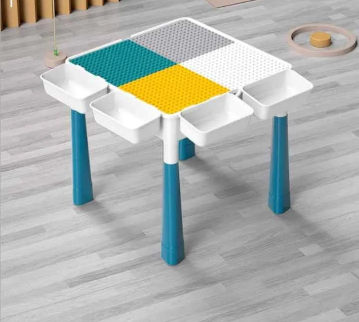 3 in 1 Lego table ( sensory play , study table and Lego table )