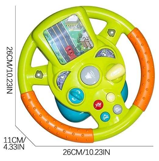 Spot Hunt Little Driver Steering/Wheel Toy@ With Music, Games & Vehicle Sounds, For Kids
