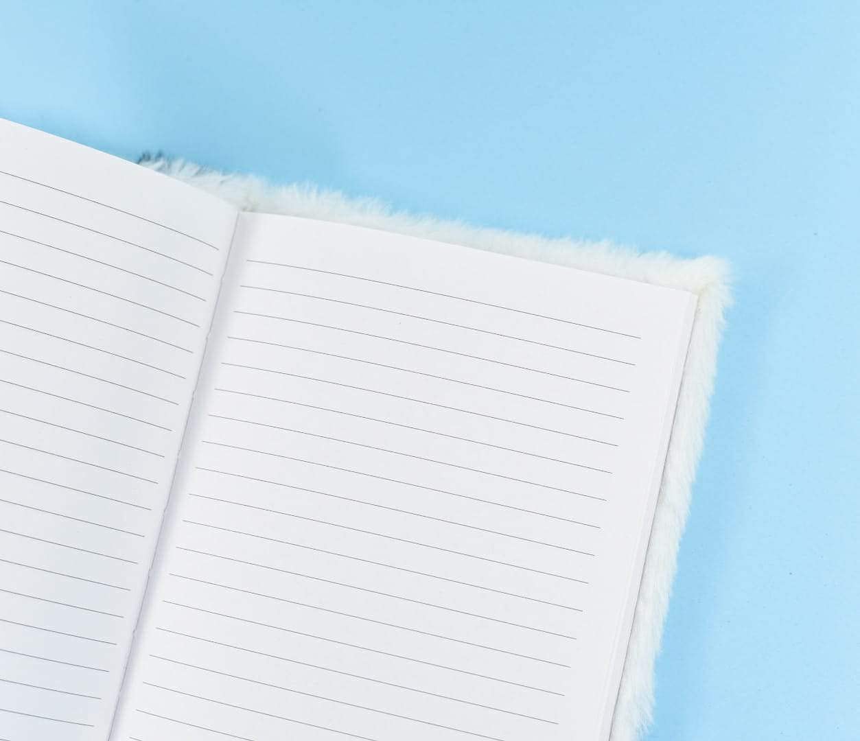 Spot Hunt Soft Fur Panda Notebook Journals Diary for Girls & Kids.