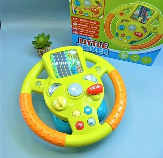 Spot Hunt Little Driver Steering/Wheel Toy@ With Music, Games & Vehicle Sounds, For Kids