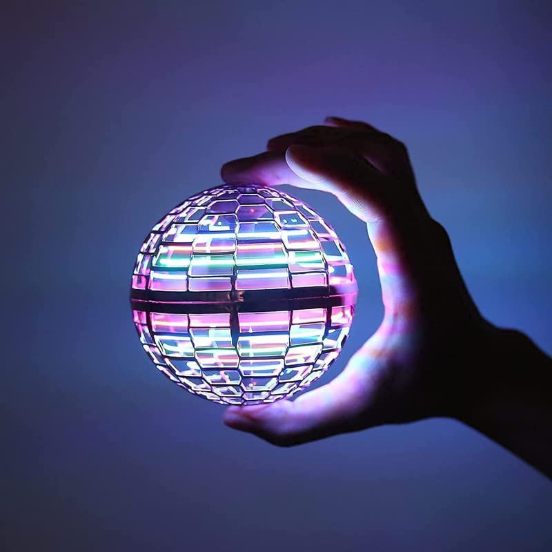 Flying Ball Flyorb Magic Balls Fly Orb Flying Spinner Fidget Toys Children USB Rechargeable Built-in RGB Lights 360Rotating Magic Controller