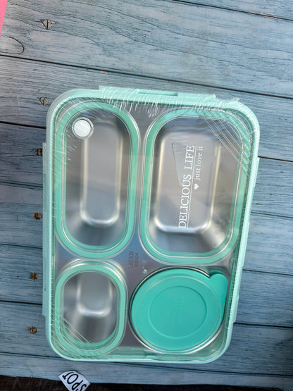 Spothunt 4-Compartment Bento Lunch Box With Bowl: 100% Leak-Proof Design For Convenient And Mess-Free Dining