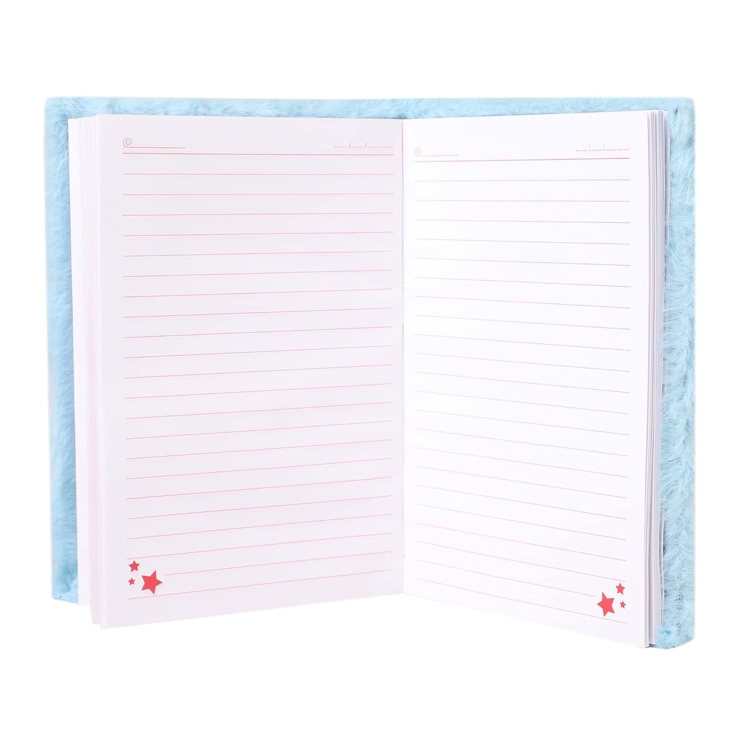 Fur Diary with attached pouch for Kids Fur Notebook Personal Diary for Kids School Notebook Ruled Pages (BTS Fur Diary)