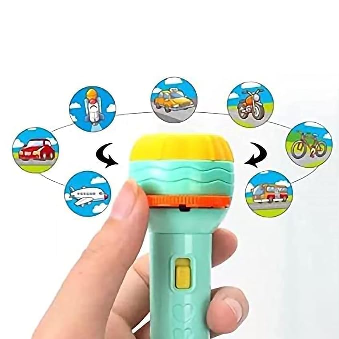Spot Hunt 3 Slides, 24 Patterns Projector Flashlight Torch, Kids Projection Light Toy Education Learning Night Light Before Going to Bed Best Gift for Kids 5+ Years boy or Girl Learning and Playing