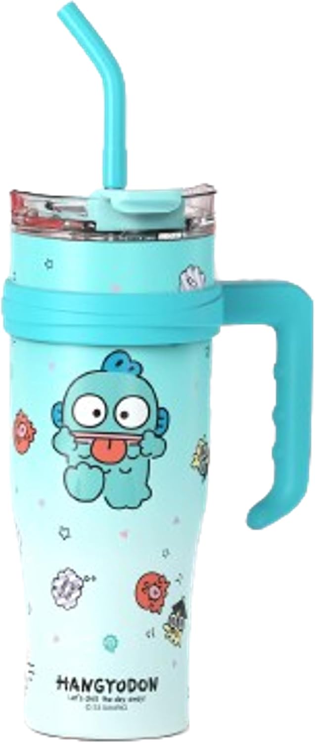 Rainbows Spot Hunt Stainless Steel Insulated Tumbler /sipper with Lid, Straw & Handle 1200ml - XL Size