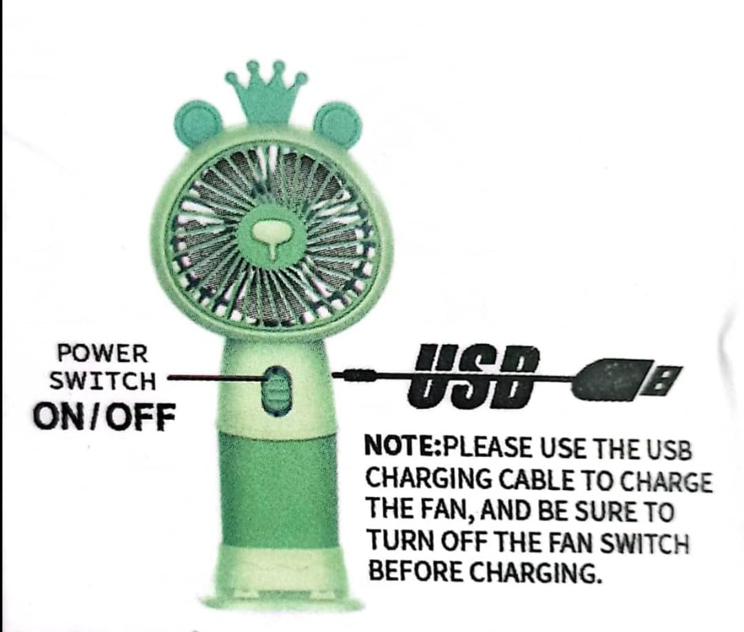 Rechargeable hand held mini smart fan