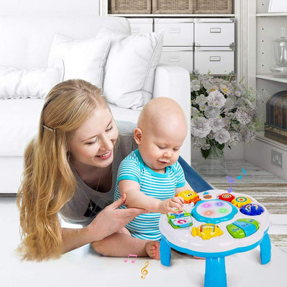 Spot Hunt Baby Activity Table Baby Musical Learning Toy 6 to 12-18 Months Old Boy Girls Activity Center for Toddlers 1-3 Year Olds.Size 12.2 x 12.2 x 7.3 Inches