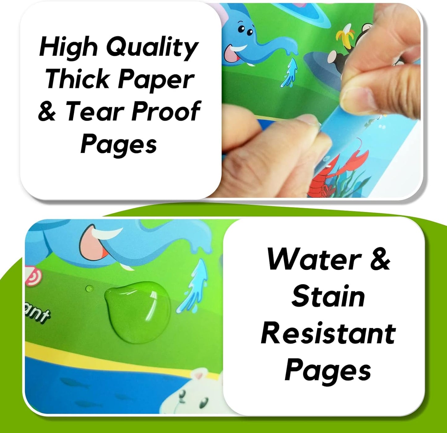 Spot Hunt English Interactive Books, Speak and Say Learning Sound Book for Children, Talking Books for Kids 3-5, Electronic Books for Toddlers, See and Say Toys, Baby Electronic Learning Toy with Music