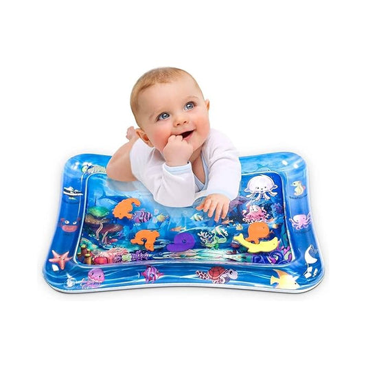 Spot Hunt Baby Slapped Pad Kids Water Play Mat Toys Inflatable Tummy Time Leakproof Water Mat Non Toxic Water Play Mat Toys for Boys Girls Infant Toy Fun Activity Crawling Floor Bed for Toddlers Random Design